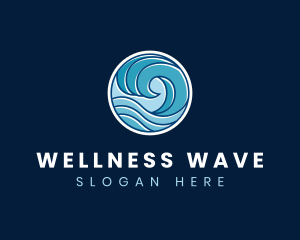 Wave Water Tsunami logo design