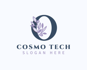 Floral Branch Letter O logo design