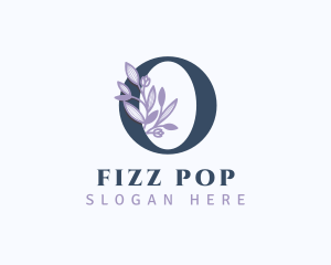 Floral Branch Letter O logo design