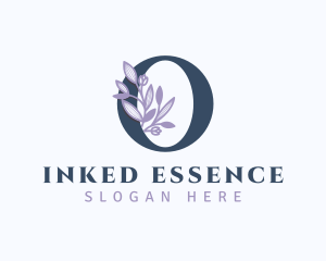 Floral Branch Letter O logo design