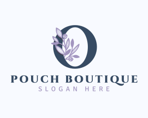 Floral Branch Letter O logo design