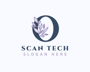 Floral Branch Letter O logo design