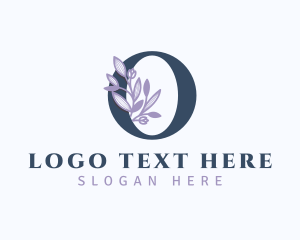 Letter - Floral Branch Letter O logo design