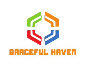 Generic Colorful Hexagon logo