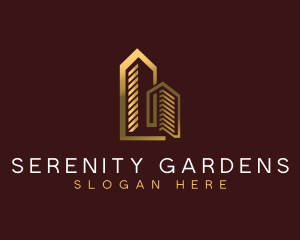 Luxury Building Apartment logo design