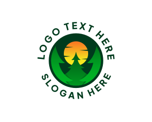 Sun Pine Tree Forest logo