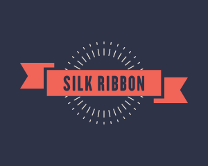 Ribbon Fashion Banner logo design