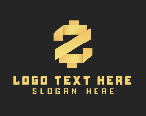 Golden Crypto App Letter Z logo