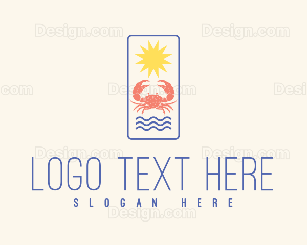 Beach Crab Restaurant Logo