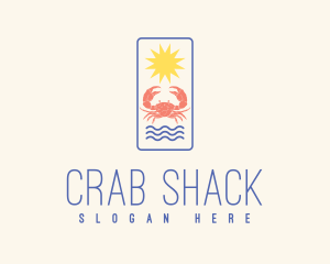 Beach Crab Restaurant logo design