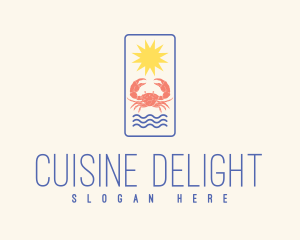 Beach Crab Restaurant logo design