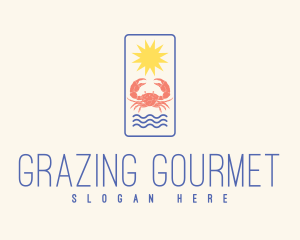 Beach Crab Restaurant logo design