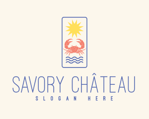 Beach Crab Restaurant logo design