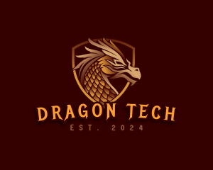 Dragon Shield Monster logo design