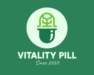 Organic Medication Pill logo