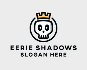 Crown Skull Badge logo