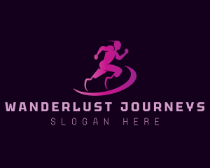 Disability Paralympic Running Logo
