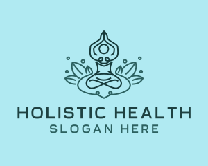 Holistic Yoga Meditation logo design