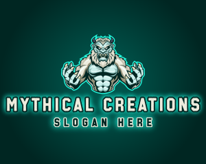 Mythical Yeti Monster logo design