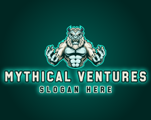 Mythical Yeti Monster logo design