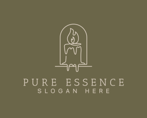 Relaxing Scented Candle logo design