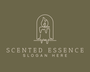 Relaxing Scented Candle logo design