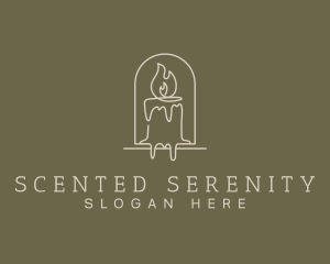 Relaxing Scented Candle logo design