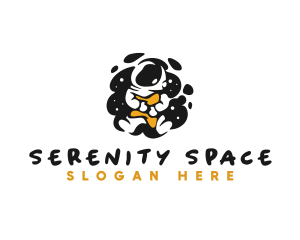 Space Astronaut Star logo design