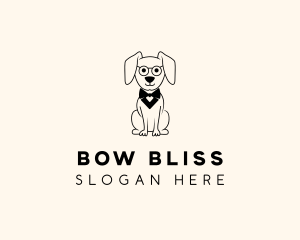 Cartoon Smart Dog logo design