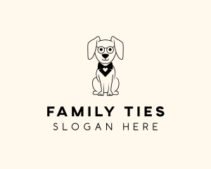 Cartoon Smart Dog logo design