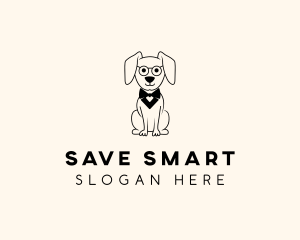 Cartoon Smart Dog logo design