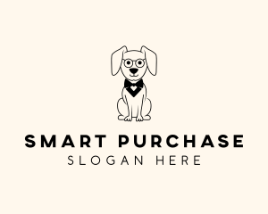 Cartoon Smart Dog logo design