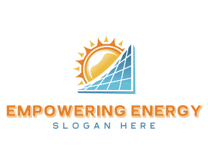 Renewable Solar Panel  logo design