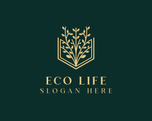 Botanical Eco Book logo design