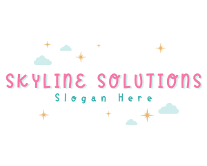 Starry Cloud Sky logo design