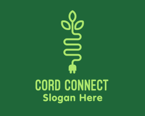 Green Eco Plug logo design