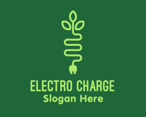 Green Eco Plug logo design