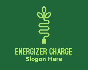 Green Eco Plug logo design