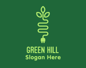 Green Eco Plug logo design