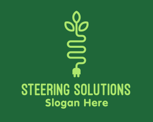 Green Eco Plug logo design