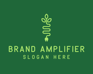 Green Eco Plug logo design