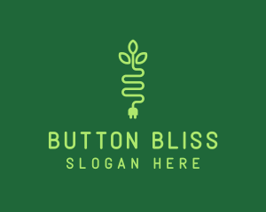 Green Eco Plug logo design