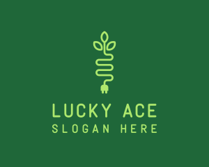 Green Eco Plug logo design