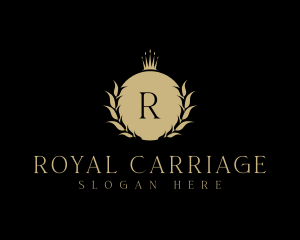 Royal Crown Wreath logo design