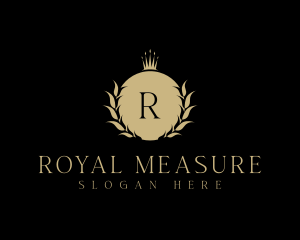 Royal Crown Wreath logo design