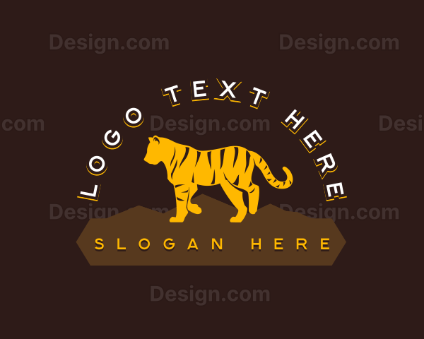 Tiger Feline Wildlife Logo