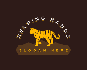 Tiger Feline Wildlife Logo