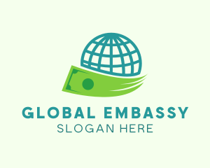 Global Money Currency logo design