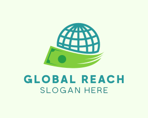 Global Money Currency logo design