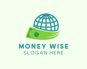 Global Money Currency logo design